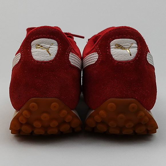 Puma Red White Foam Gum Sole Suede Nylon Easy Rider Vintage Sneakers - 8 - Picture 5 of 11